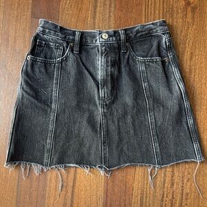 Abercrombie & Fitch Black denim Mini A-Line Skirt